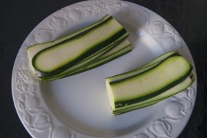 raviolis de calabacín rellenos