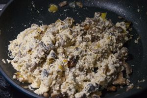 canelones de ricotta y setas