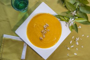 crema de zanahoria vegana